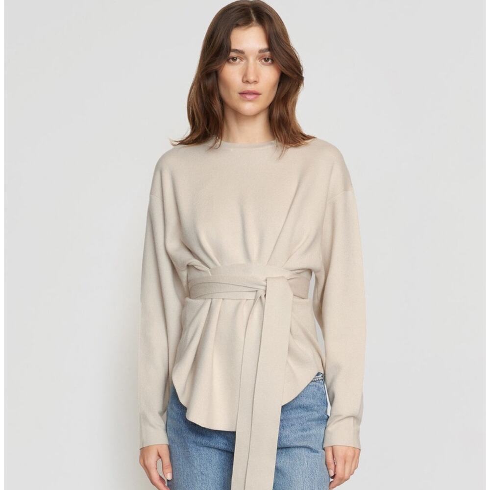 Modern Citizen Cream Sweater with Belt